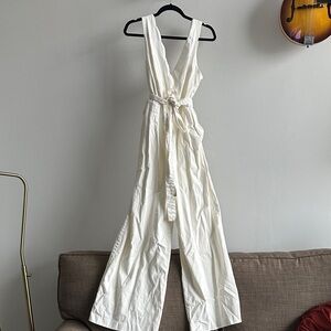 Anthropologie Cream Maxi Dress